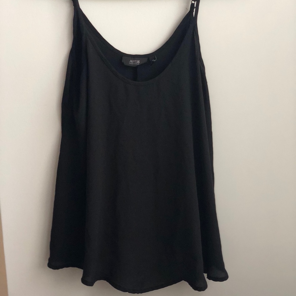 Black, flowy tank